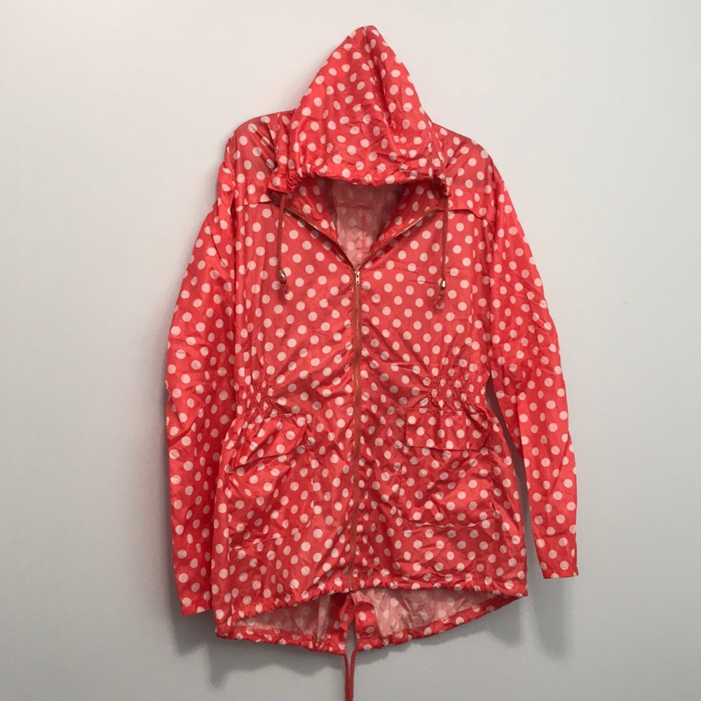 Polka dot raincoat